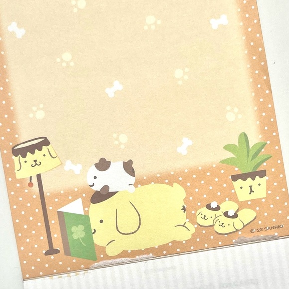 Sanrio Pompompurin kawaii memo pad with index tabs - Picture 9 of 16